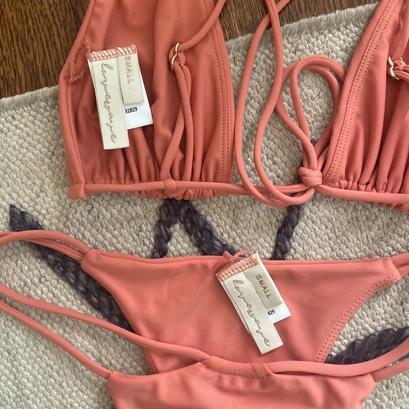 NWOT Lovewave The Juda Bikini in Blush - Picture 5 of 5